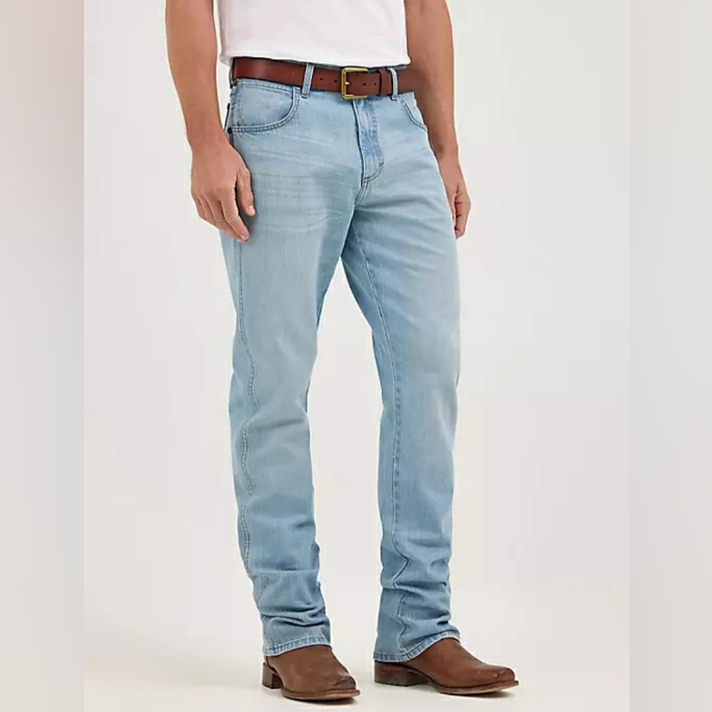 Wrangler Retro Relaxed-Fit Bootcut Jeans Men Blue Size 30x28 Cowboy